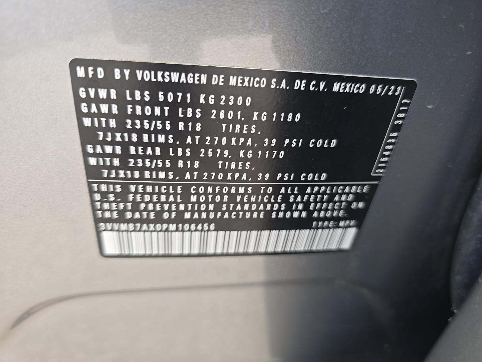 2023 Volkswagen Tiguan 2.0T SE AWD