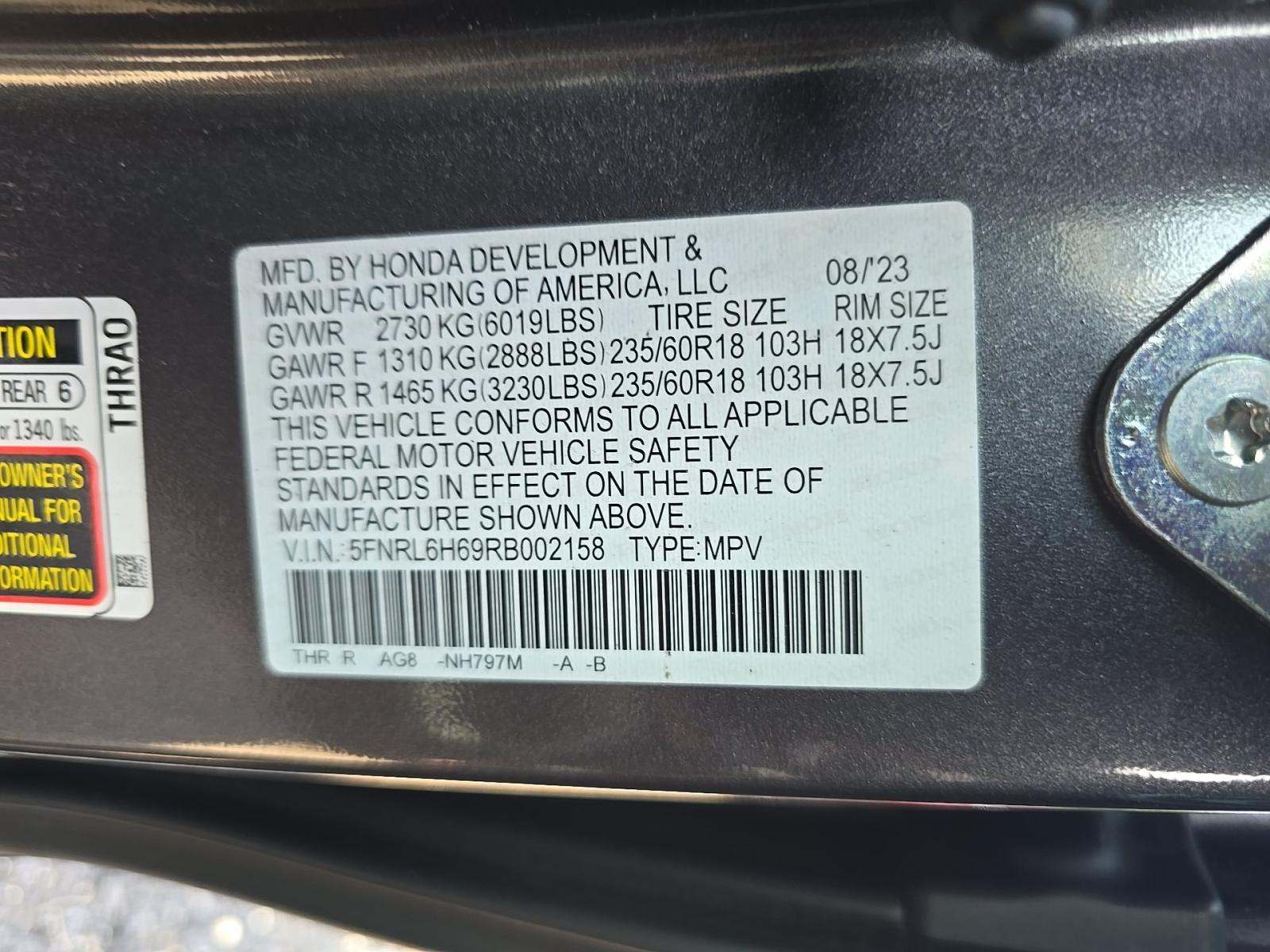 2024 Honda Odyssey EX-L FWD