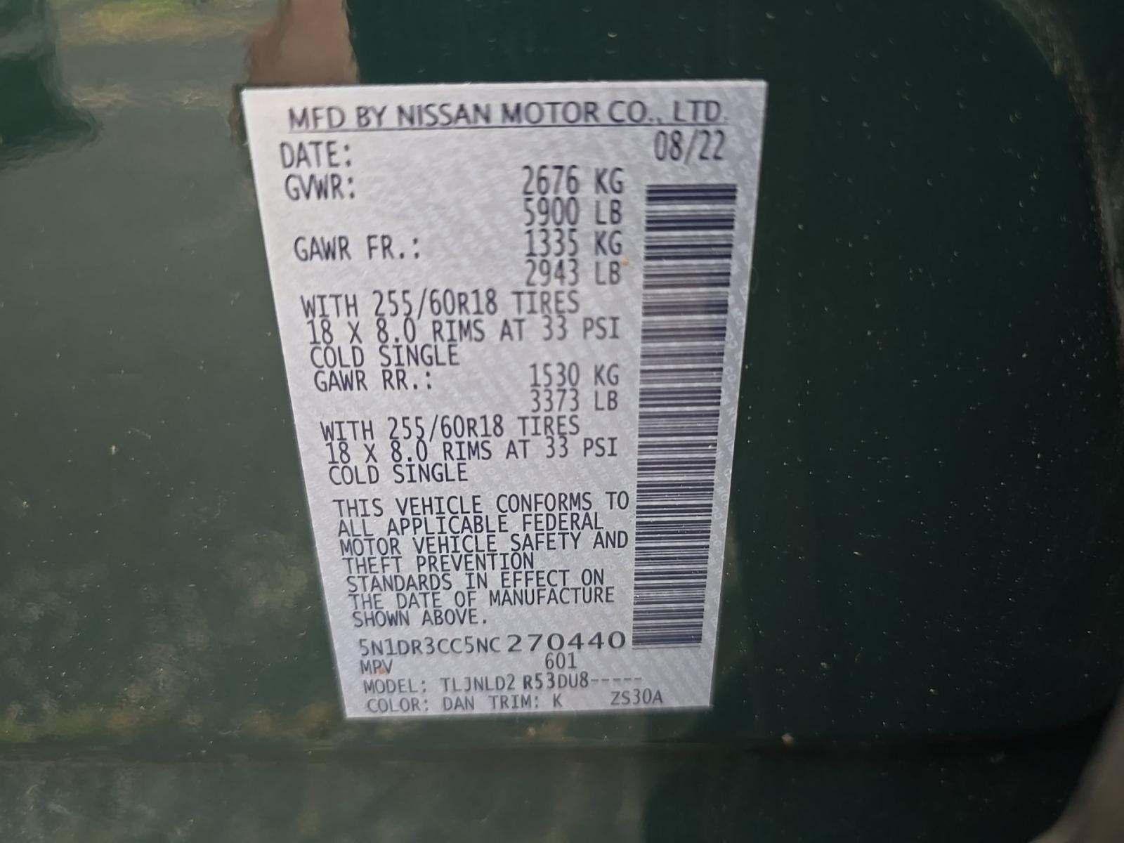2022 Nissan Pathfinder SL AWD