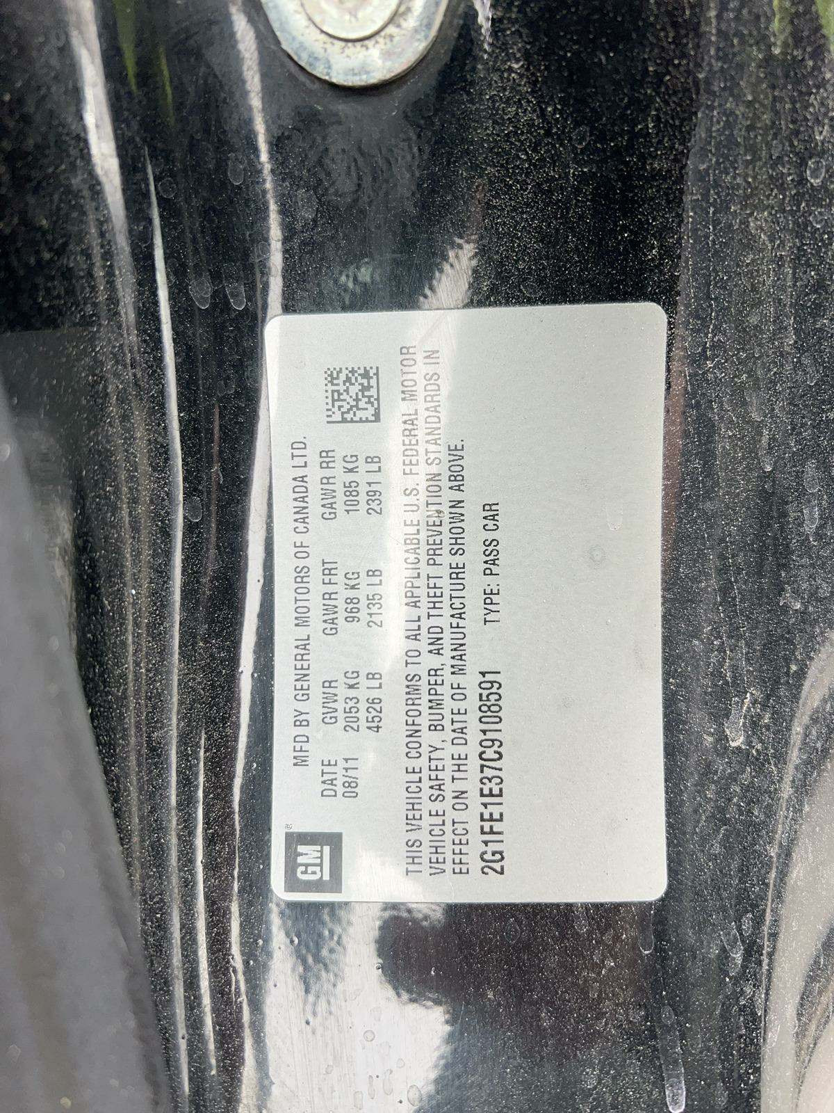 2012 Chevrolet Camaro 1LS RWD