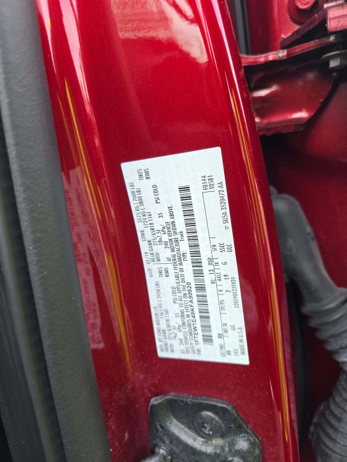 2019 Ford F-150 XLT AWD