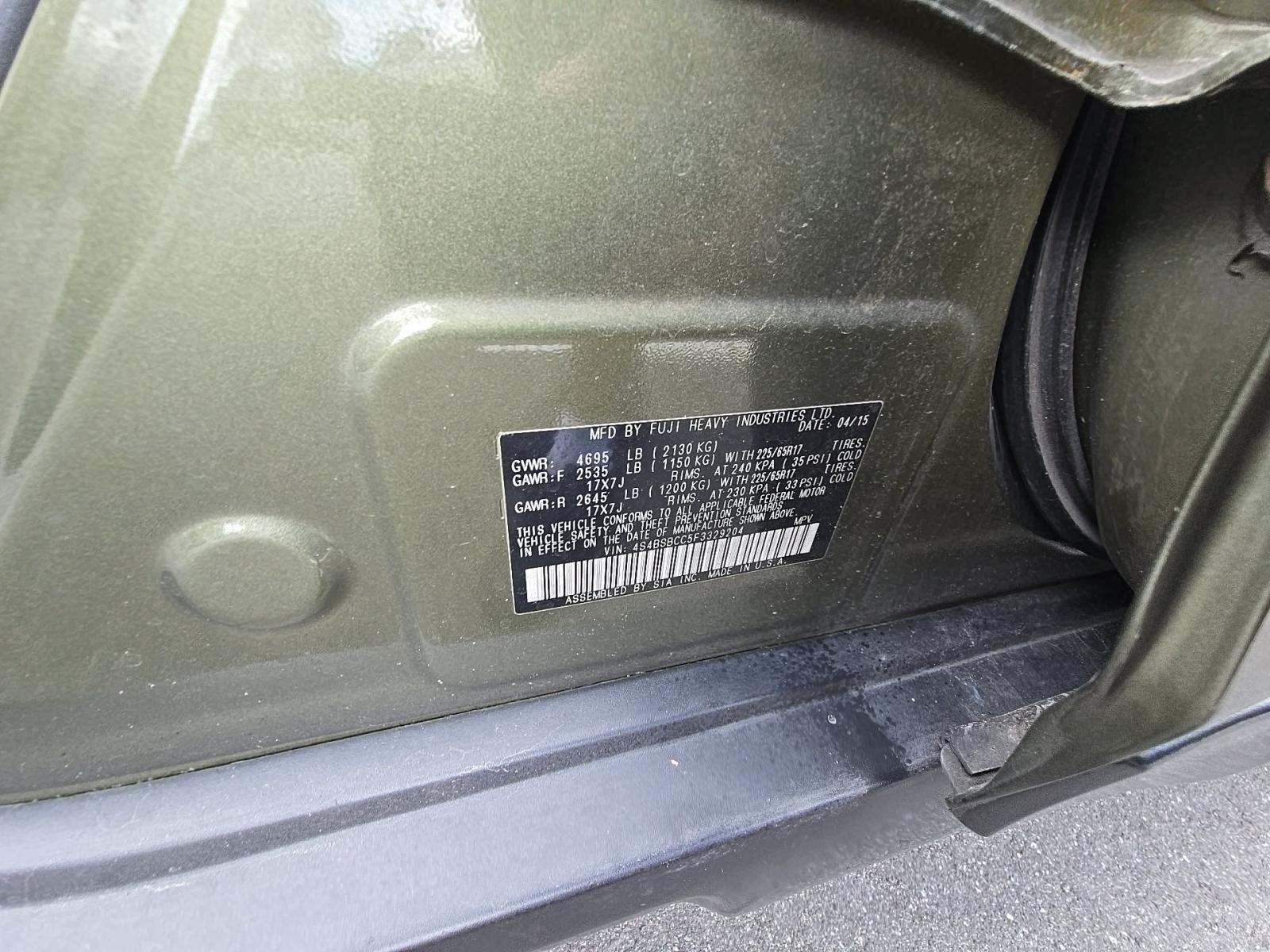 2015 Subaru Outback 2.5i Premium AWD