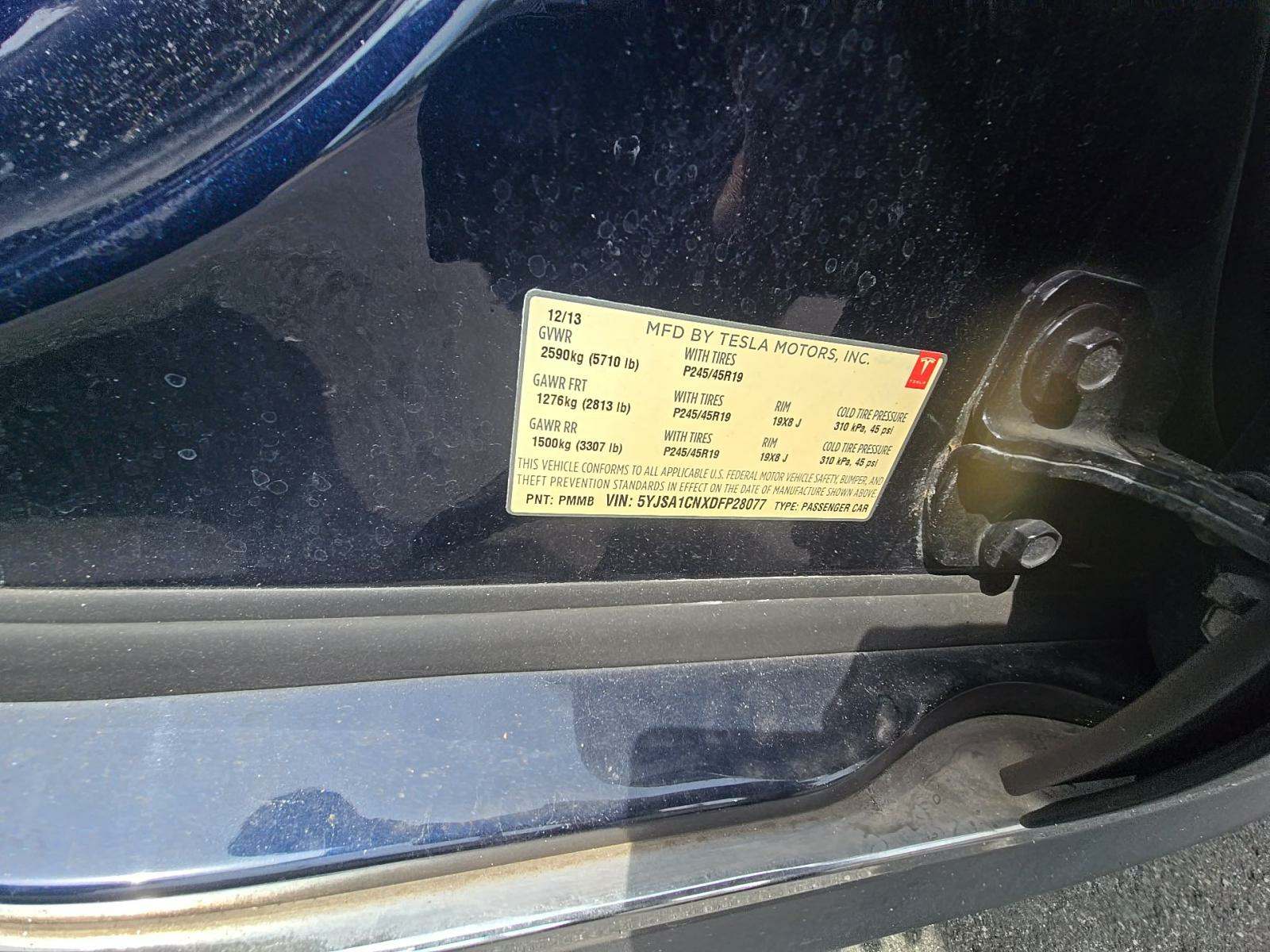 2013 Tesla Model S Base RWD