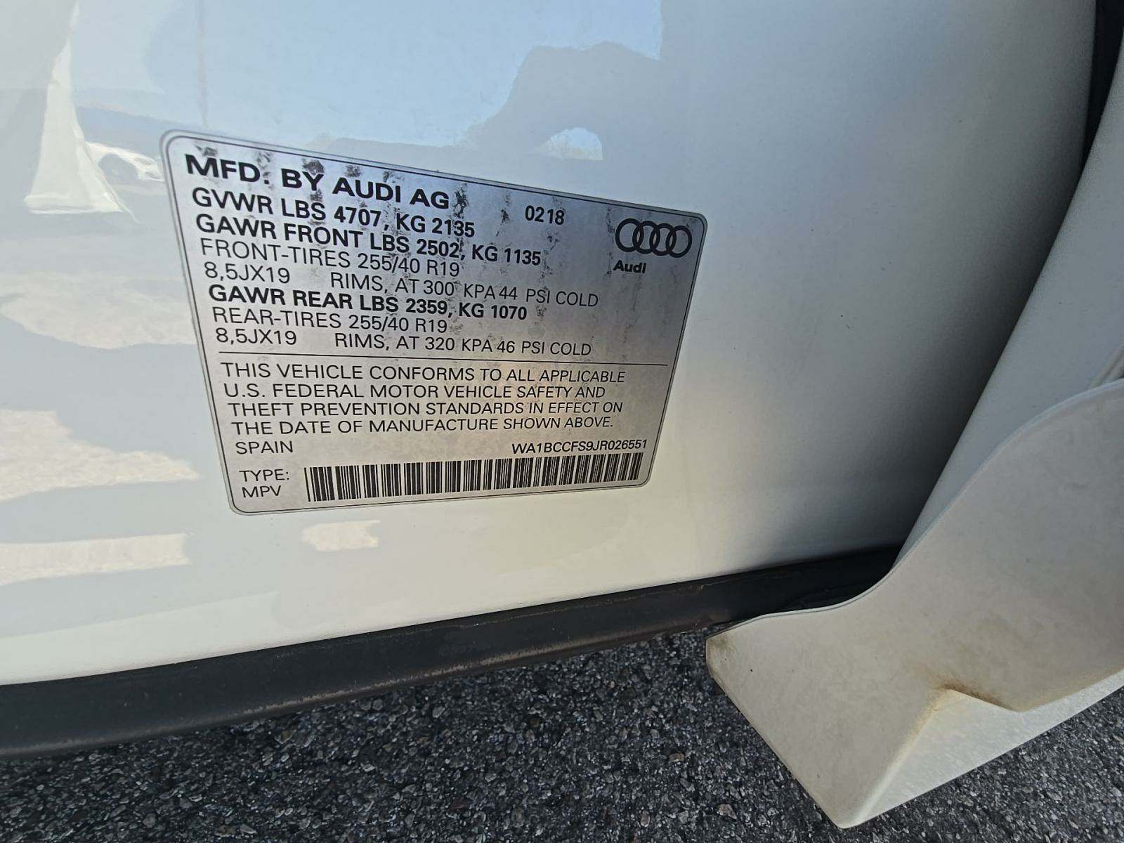 2018 Audi Q3 2.0T Premium FWD