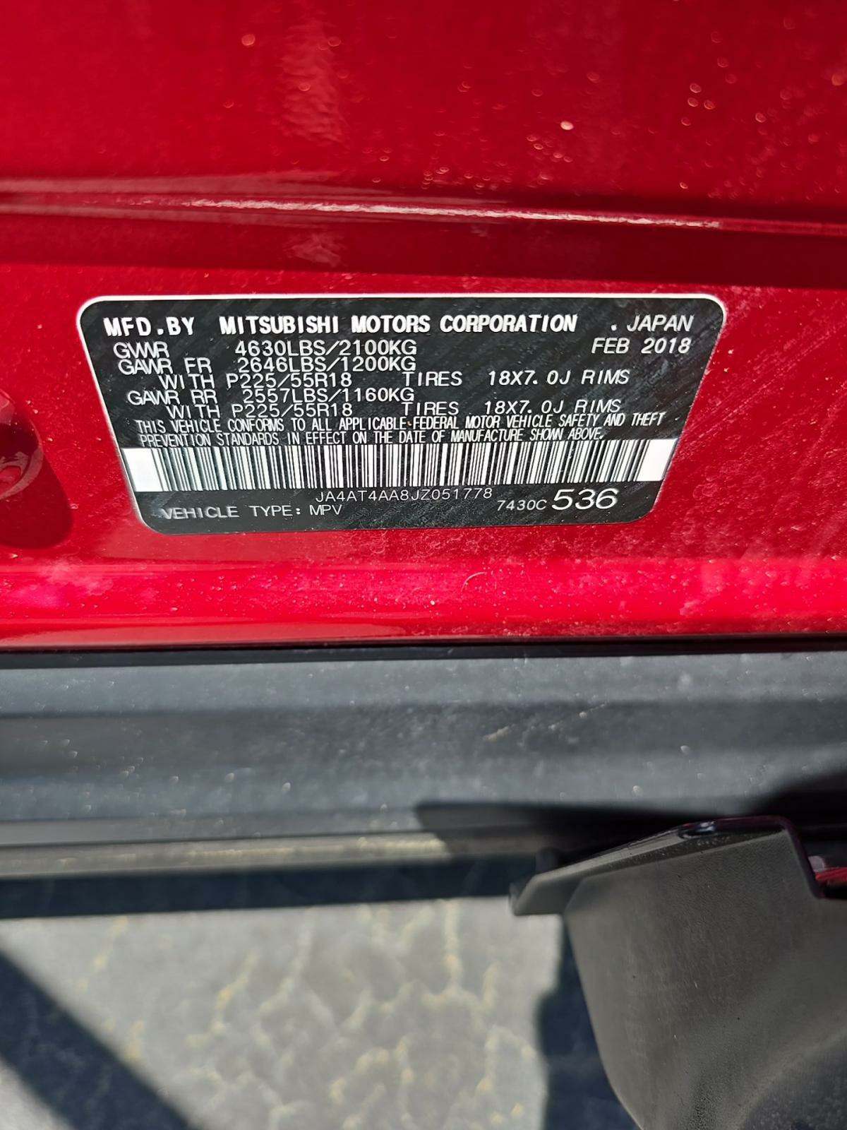 2018 Mitsubishi Eclipse Cross LE AWD