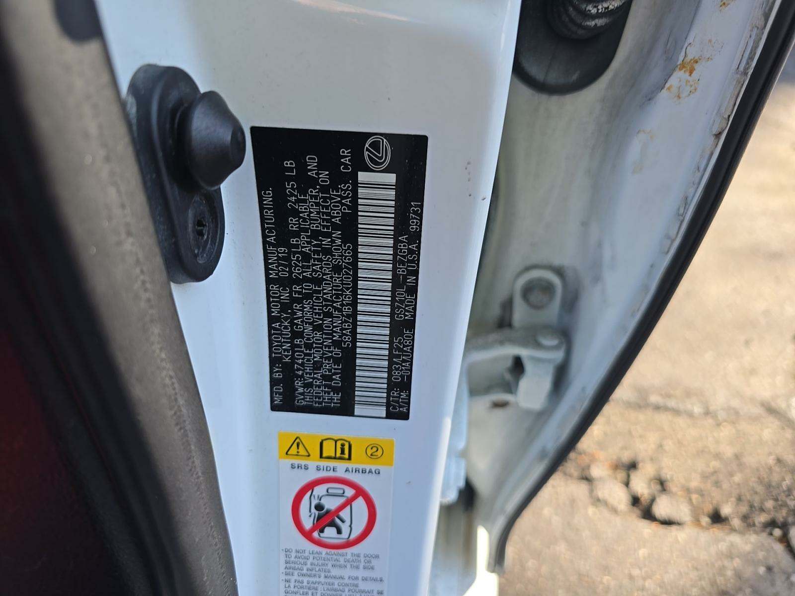 2019 Lexus ES ES 350 F SPORT FWD