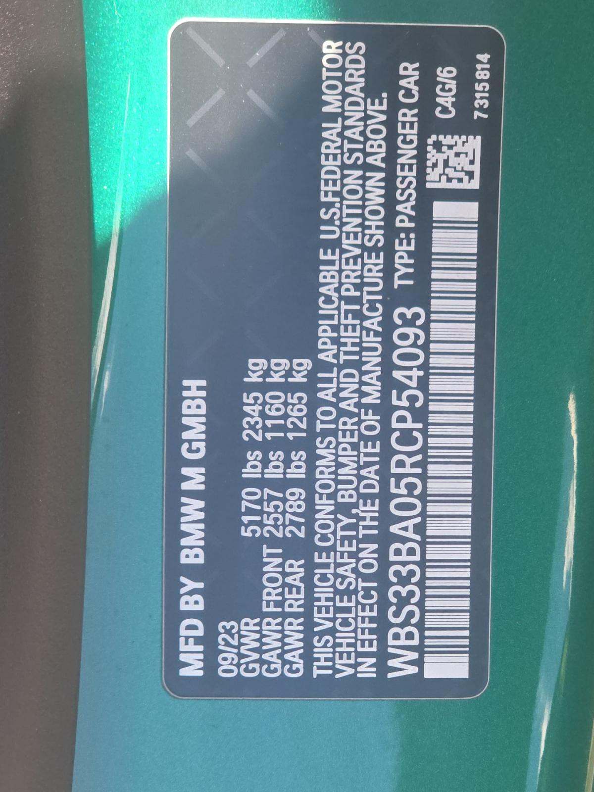 2024 BMW M4 Competition xDrive AWD