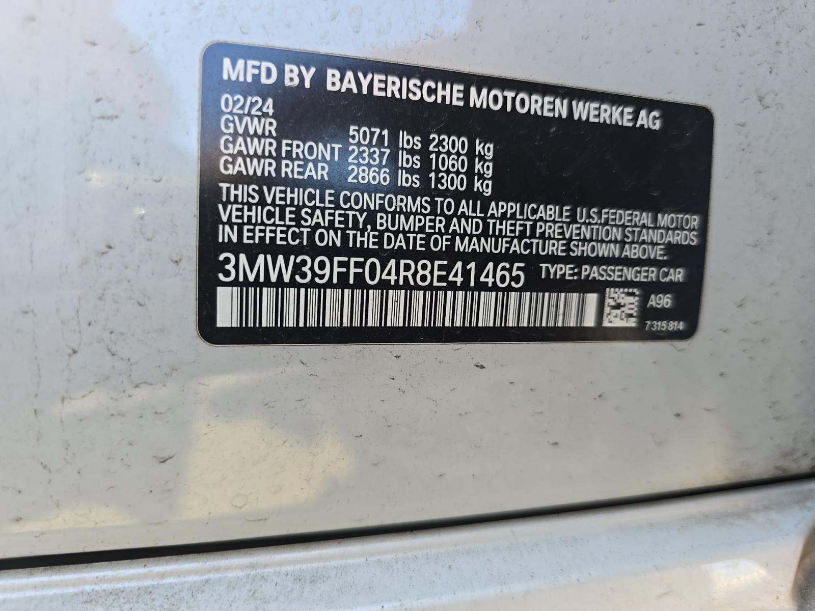 2024 BMW 3 Series 330e RWD