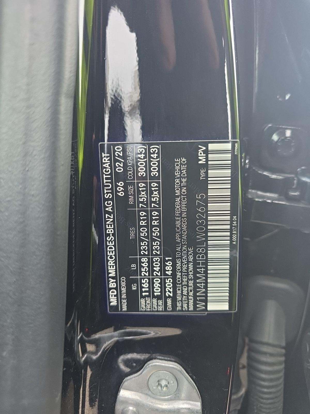 2020 Mercedes-Benz GLB GLB 250 AWD