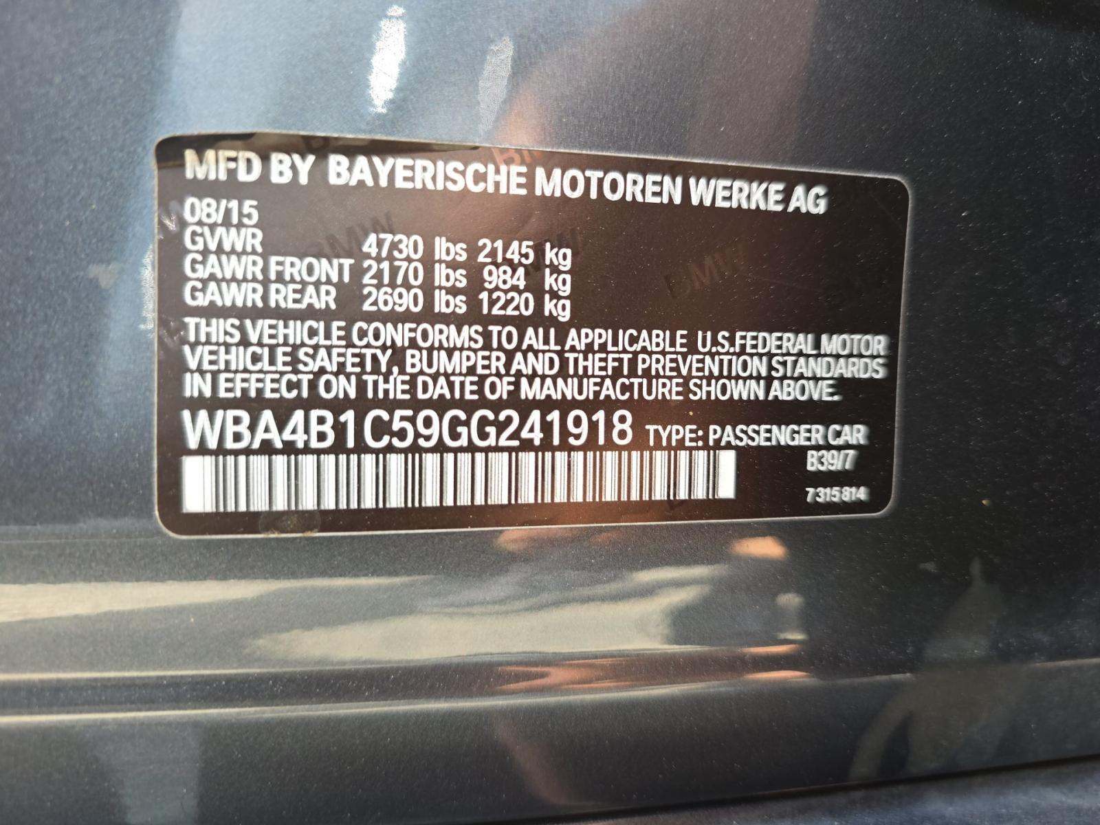2016 BMW 4 Series 435i RWD