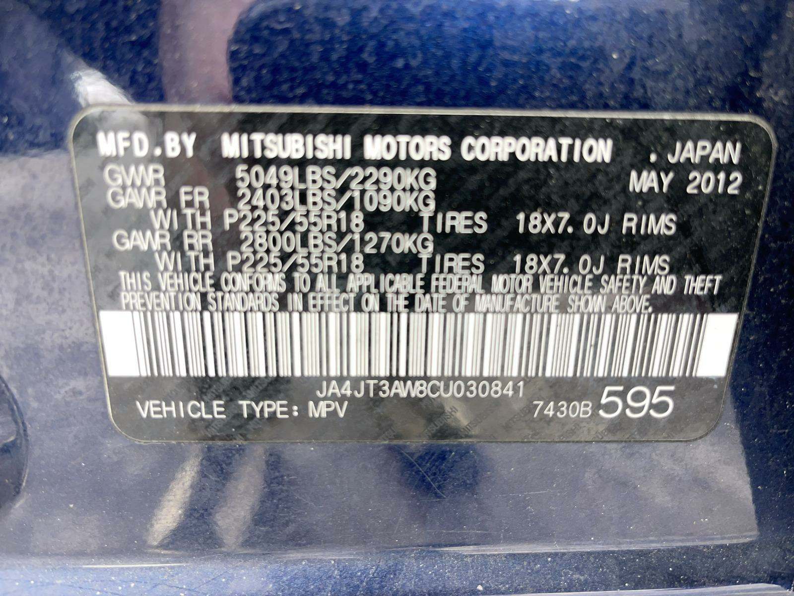 2012 Mitsubishi Outlander SE AWD