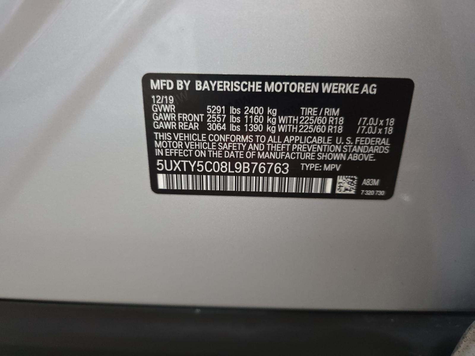 2020 BMW X3 xDrive30i AWD