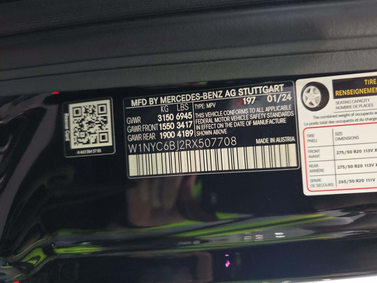 2024 Mercedes-Benz G-Class G 550 AWD