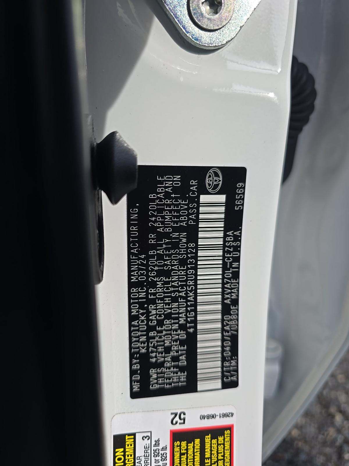 2024 Toyota Camry SE FWD