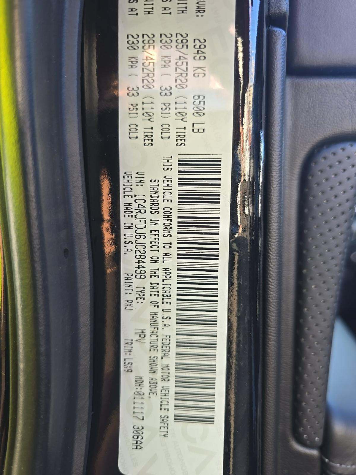 2018 Jeep Grand Cherokee SRT AWD