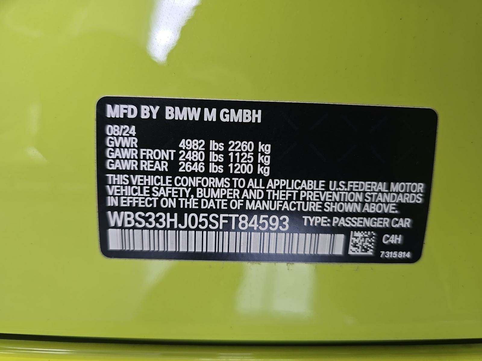 2025 BMW M3 Competition xDrive AWD
