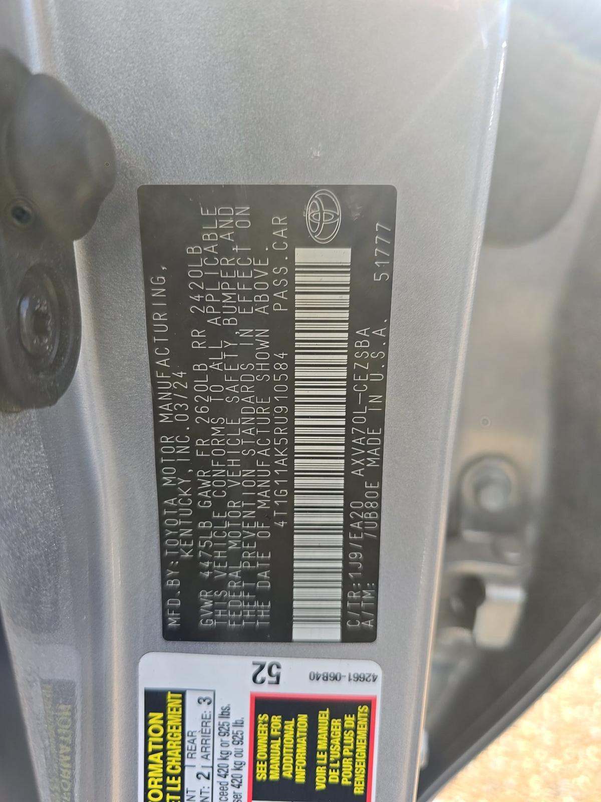 2024 Toyota Camry SE FWD