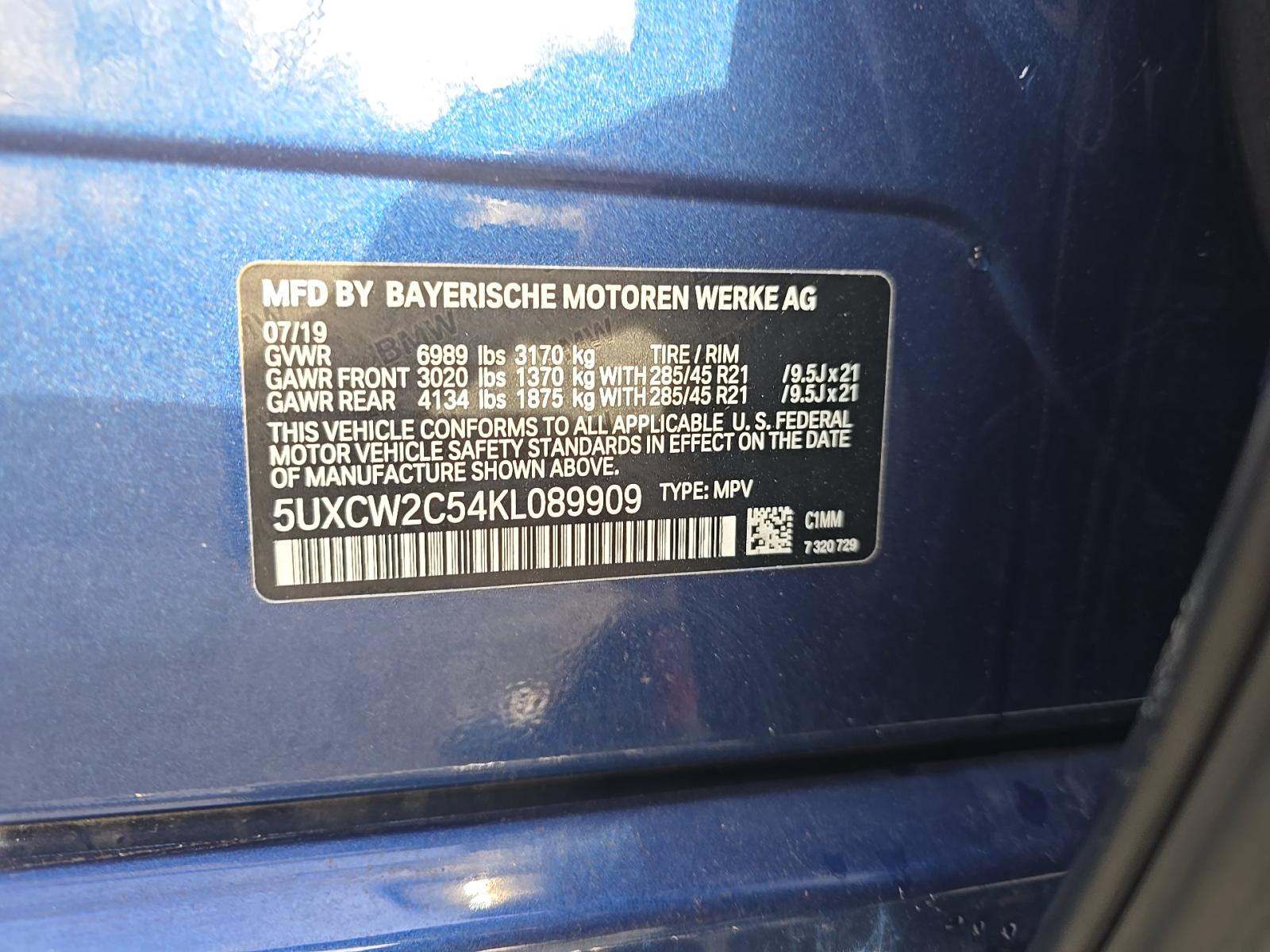 2019 BMW X7 xDrive40i AWD