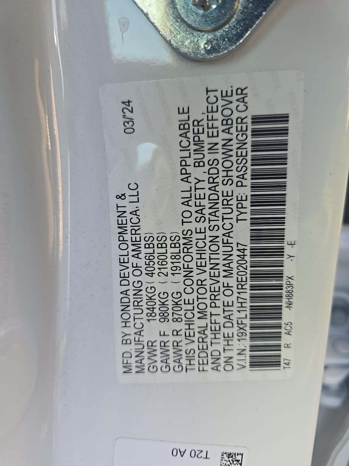 2024 Honda Civic EX-L FWD