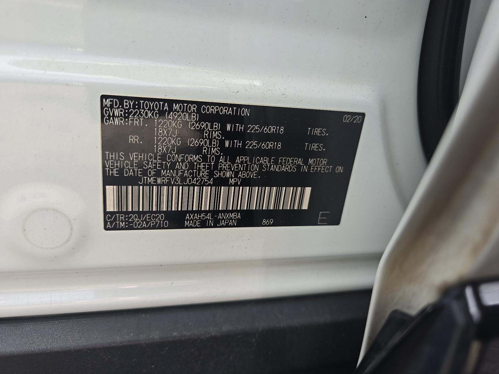 2020 Toyota RAV4 Hybrid XSE AWD