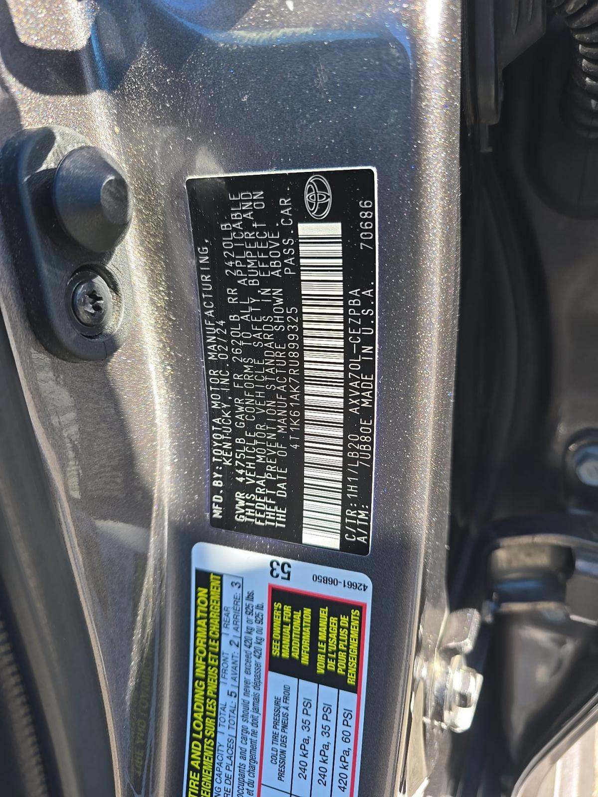 2024 Toyota Camry XSE FWD