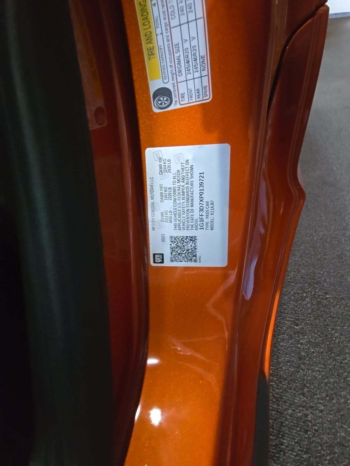 2023 Chevrolet Camaro LT1 RWD