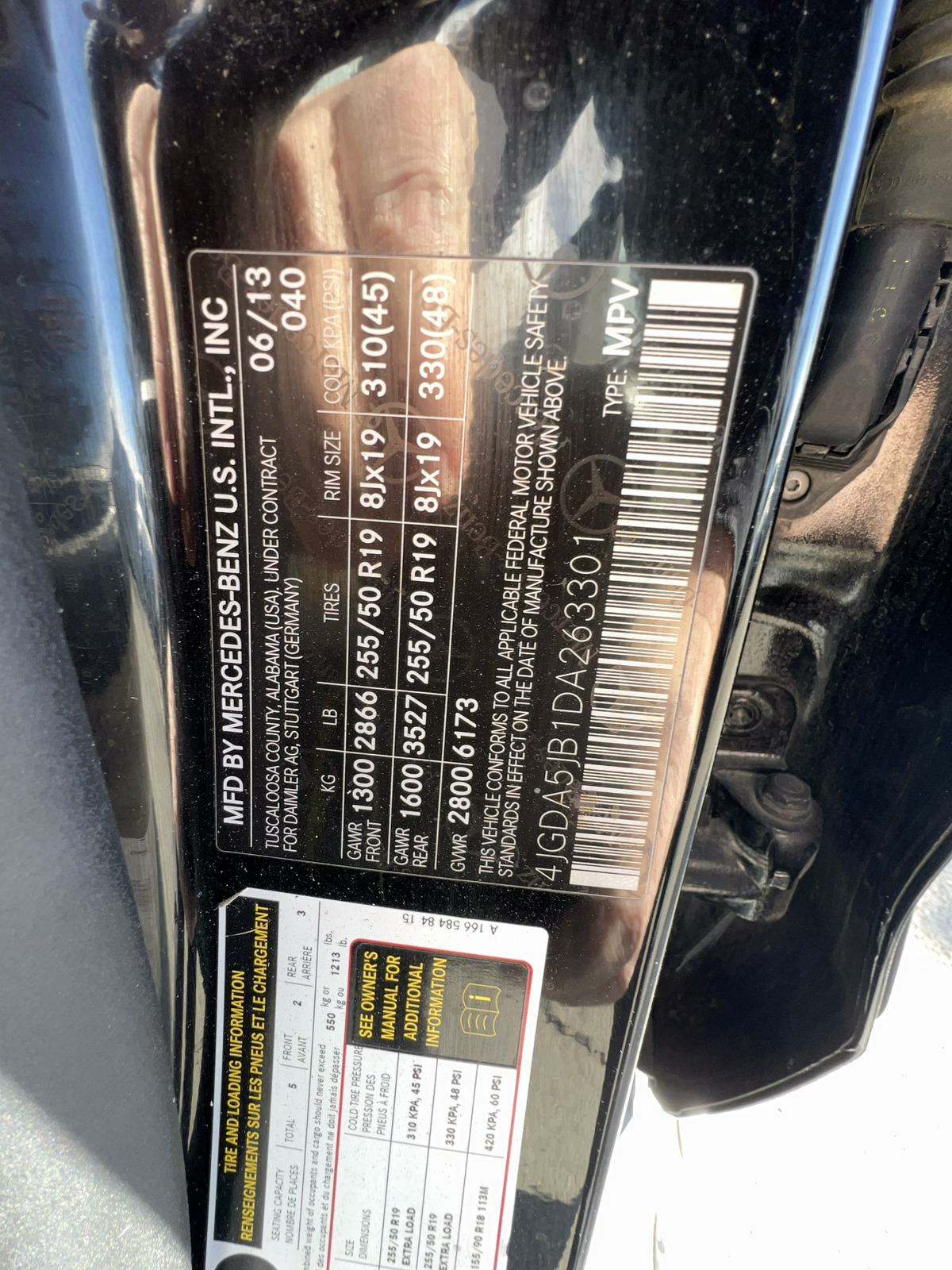 2013 Mercedes-Benz M-Class ML 350 RWD