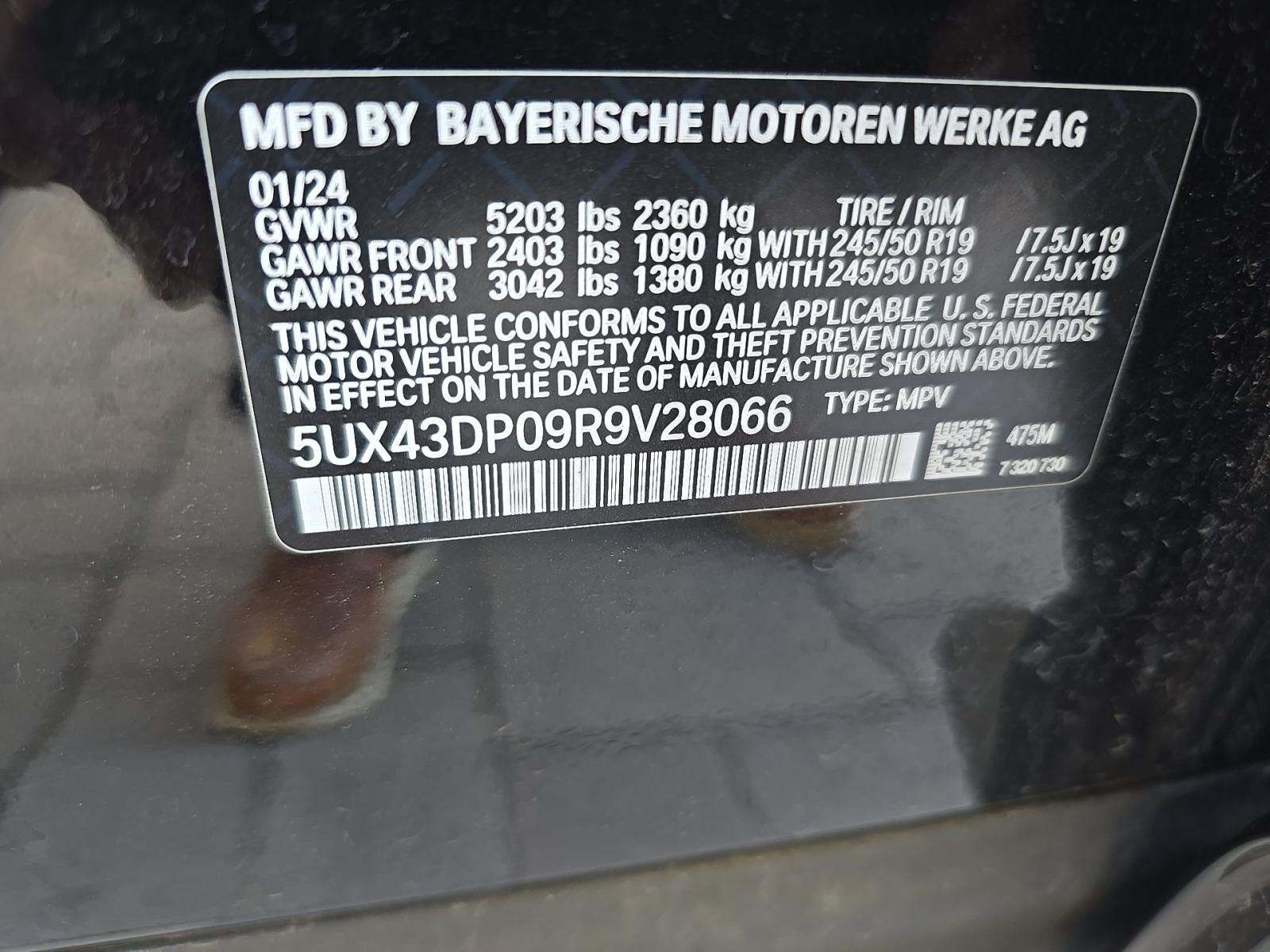 2024 BMW X3 sDrive30i RWD
