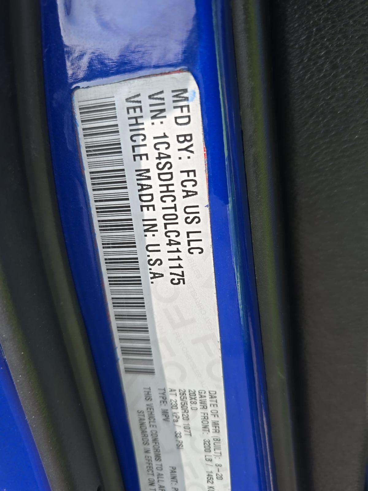 2020 Dodge Durango R/T RWD