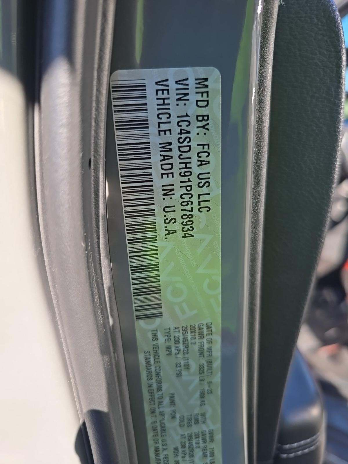 2023 Dodge Durango SRT Hellcat Plus AWD