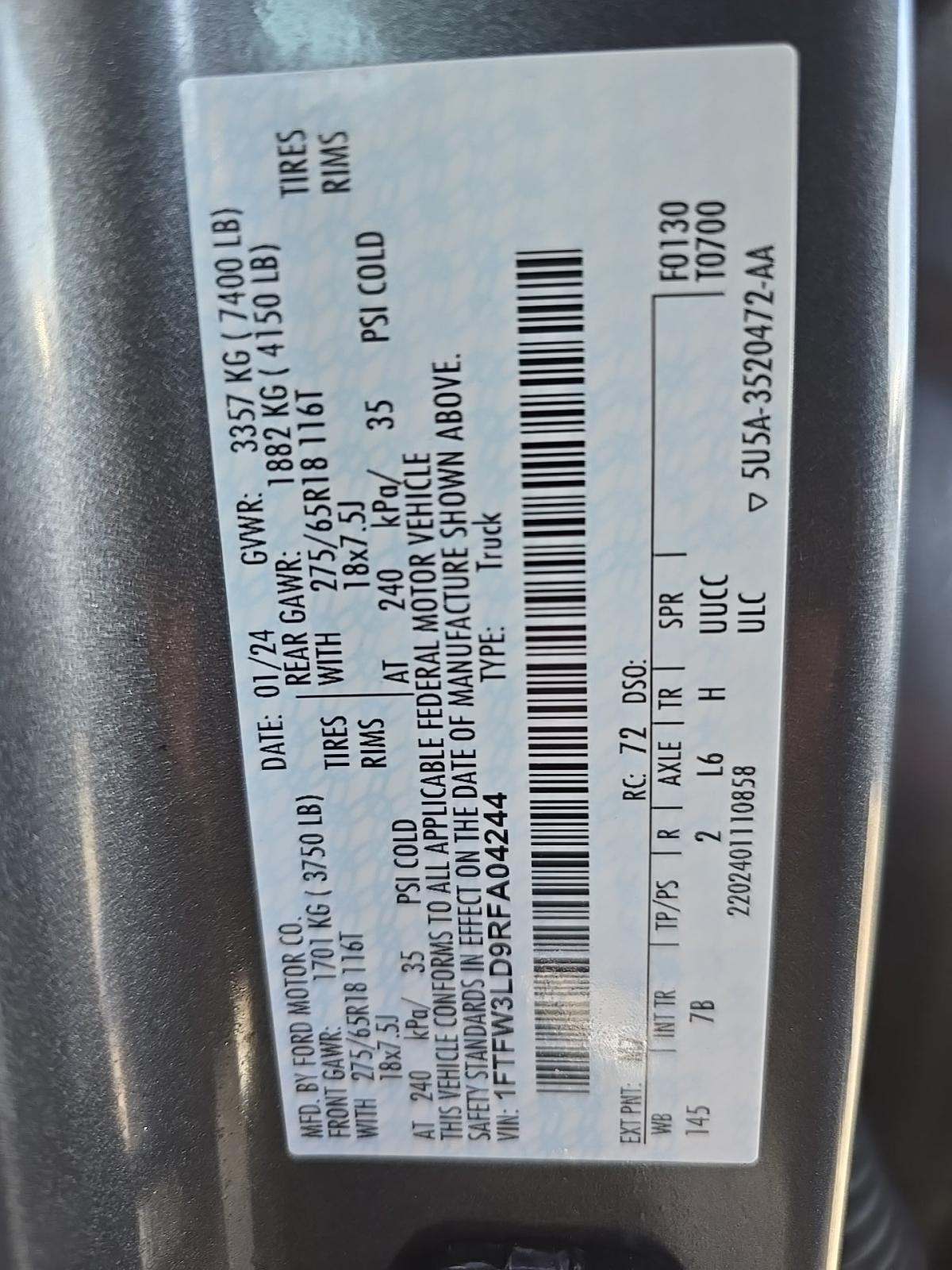 2024 Ford F-150 Hybrid XLT AWD