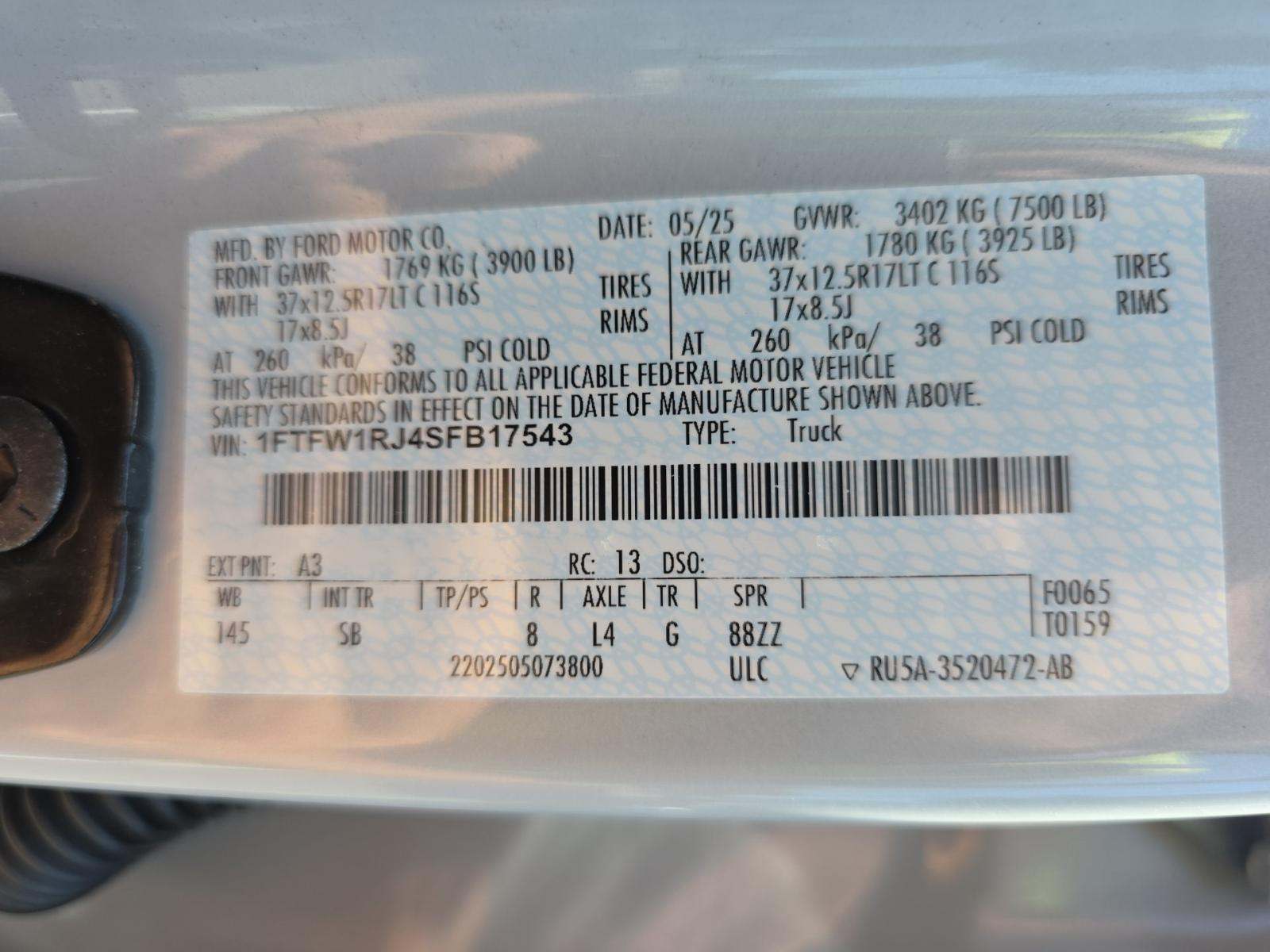 2025 Ford F-150 Raptor AWD