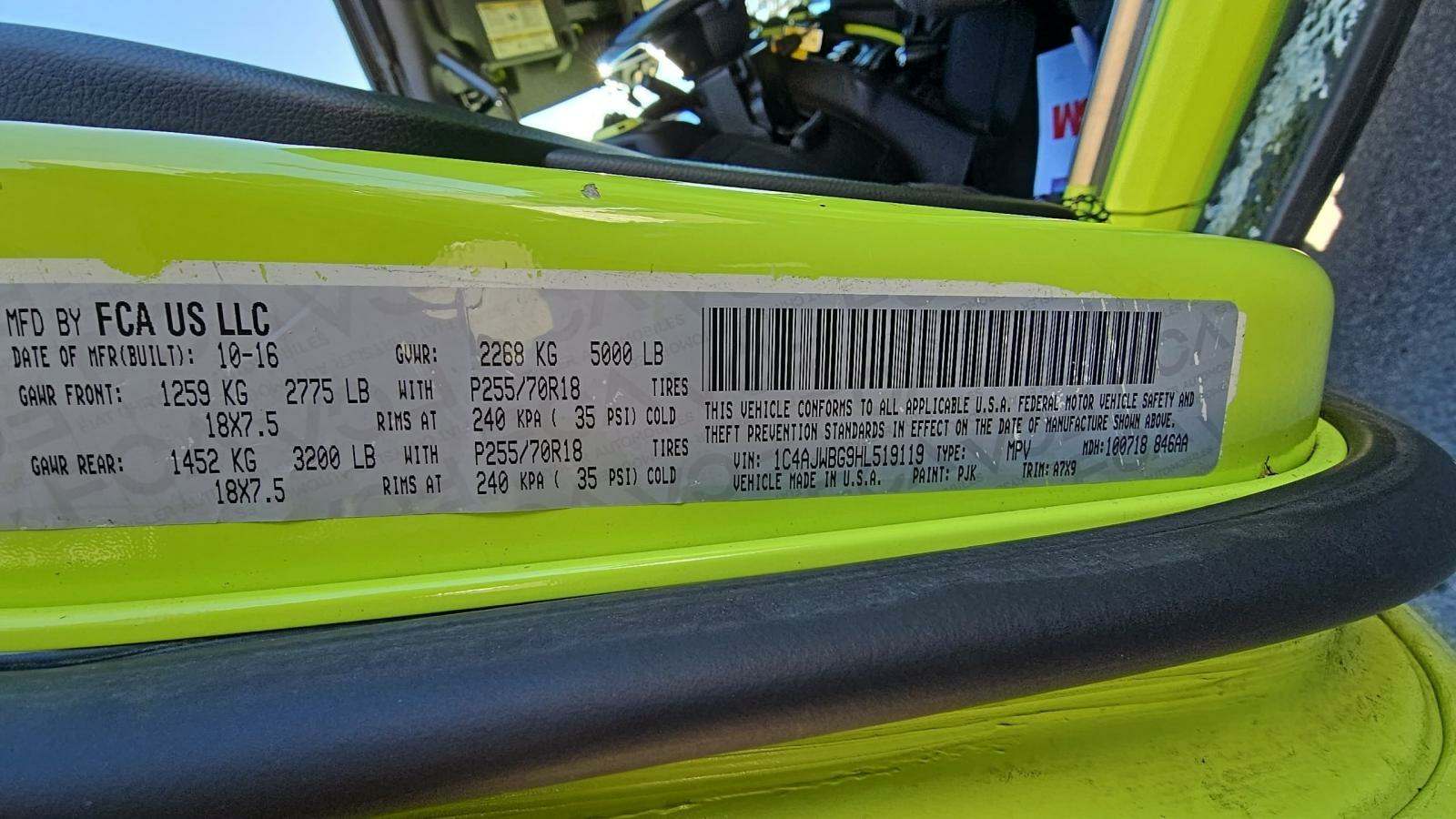 2017 Jeep Wrangler Sahara AWD