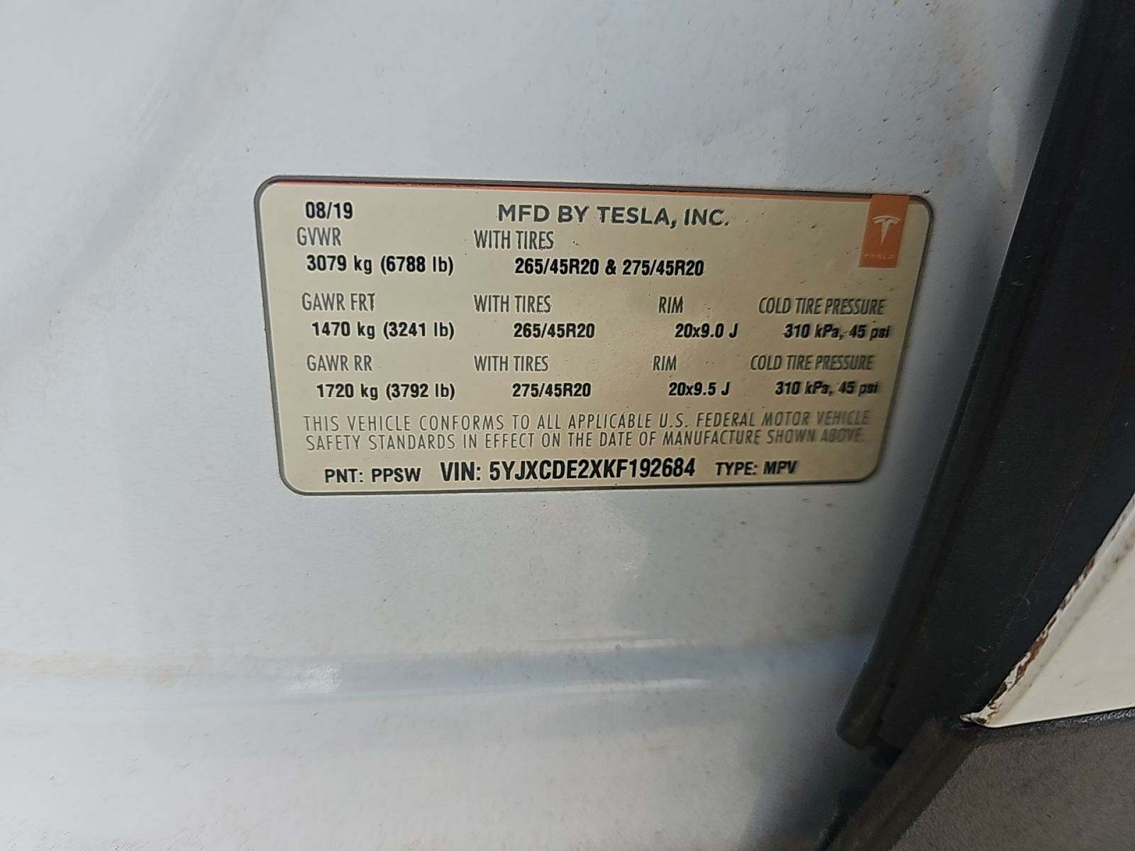 2019 Tesla Model X Long Range AWD