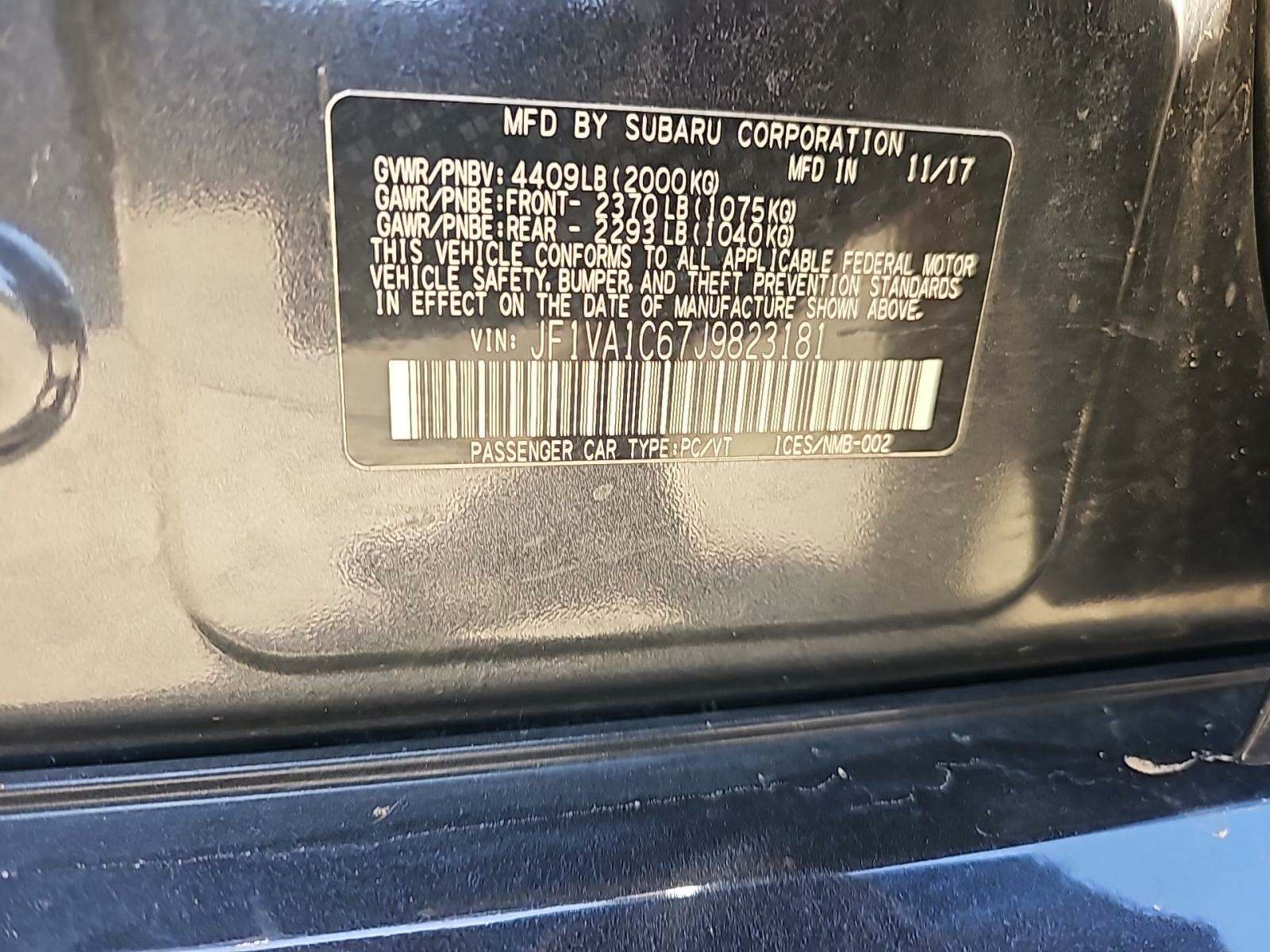 2018 Subaru WRX Premium AWD