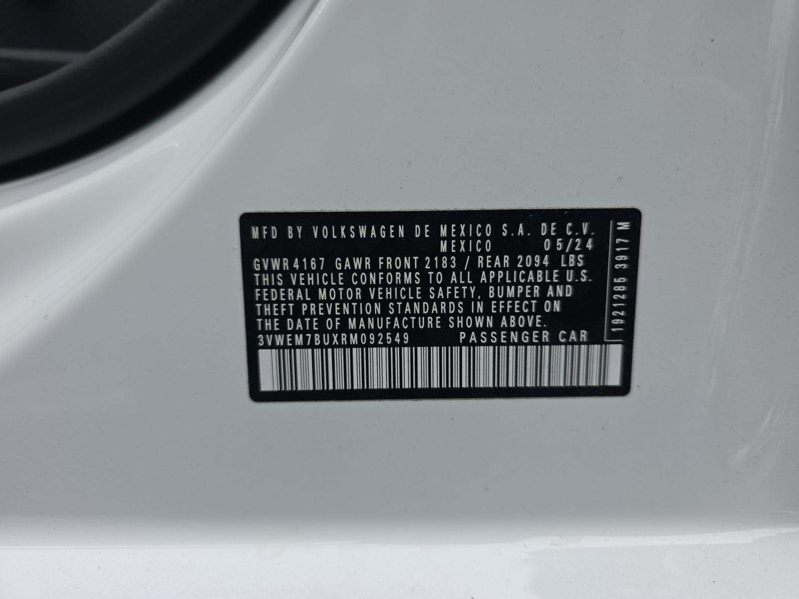 2024 Volkswagen Jetta 1.5T SE FWD