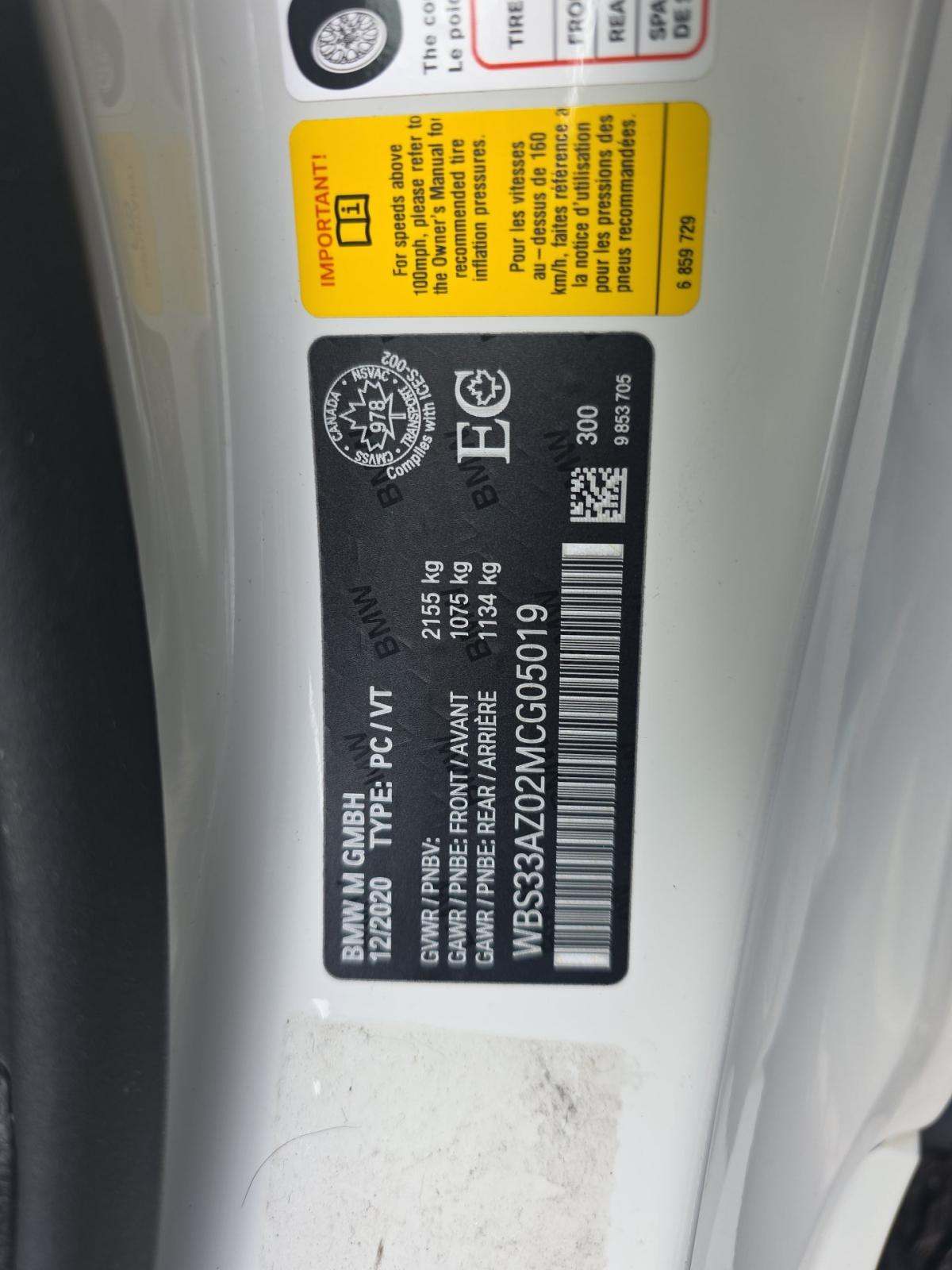 2021 BMW M4 Competition RWD