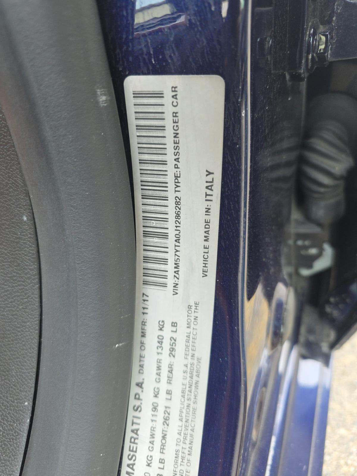 2018 Maserati Ghibli S Q4 AWD