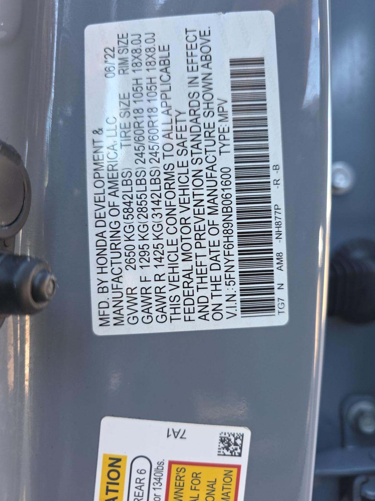 2022 Honda Pilot TrailSport AWD