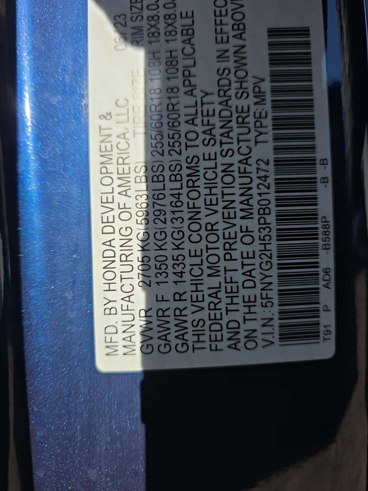 2023 Honda Pilot EX-L FWD