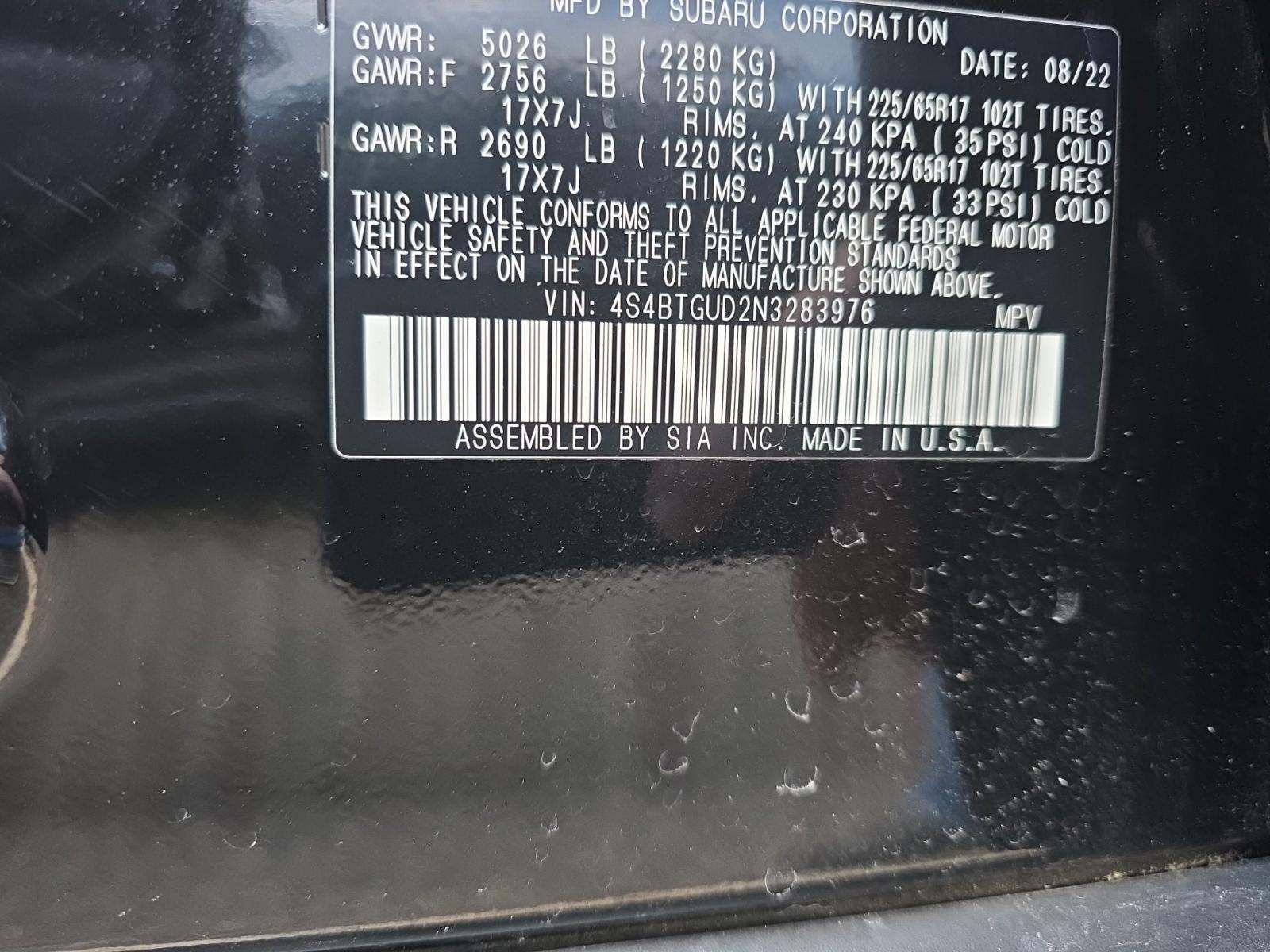 2022 Subaru Outback Wilderness AWD