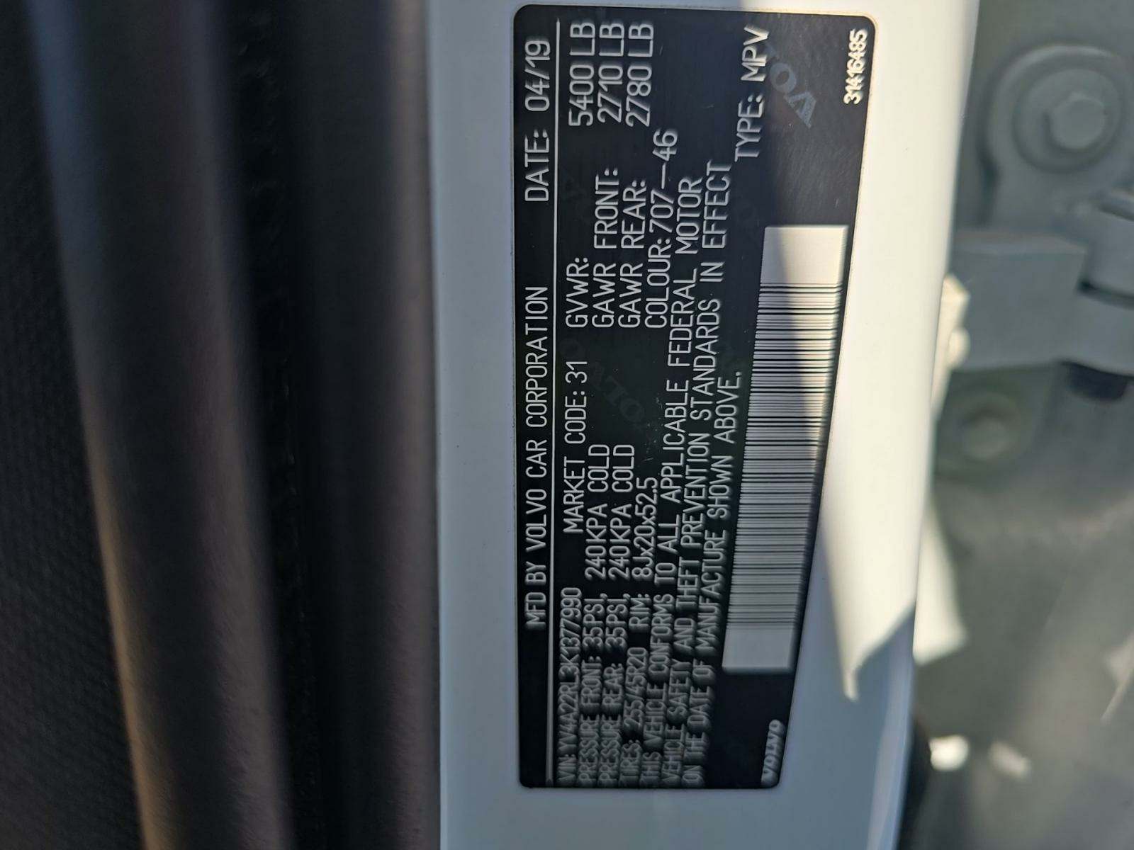 2019 Volvo XC60 T6 Inscription AWD