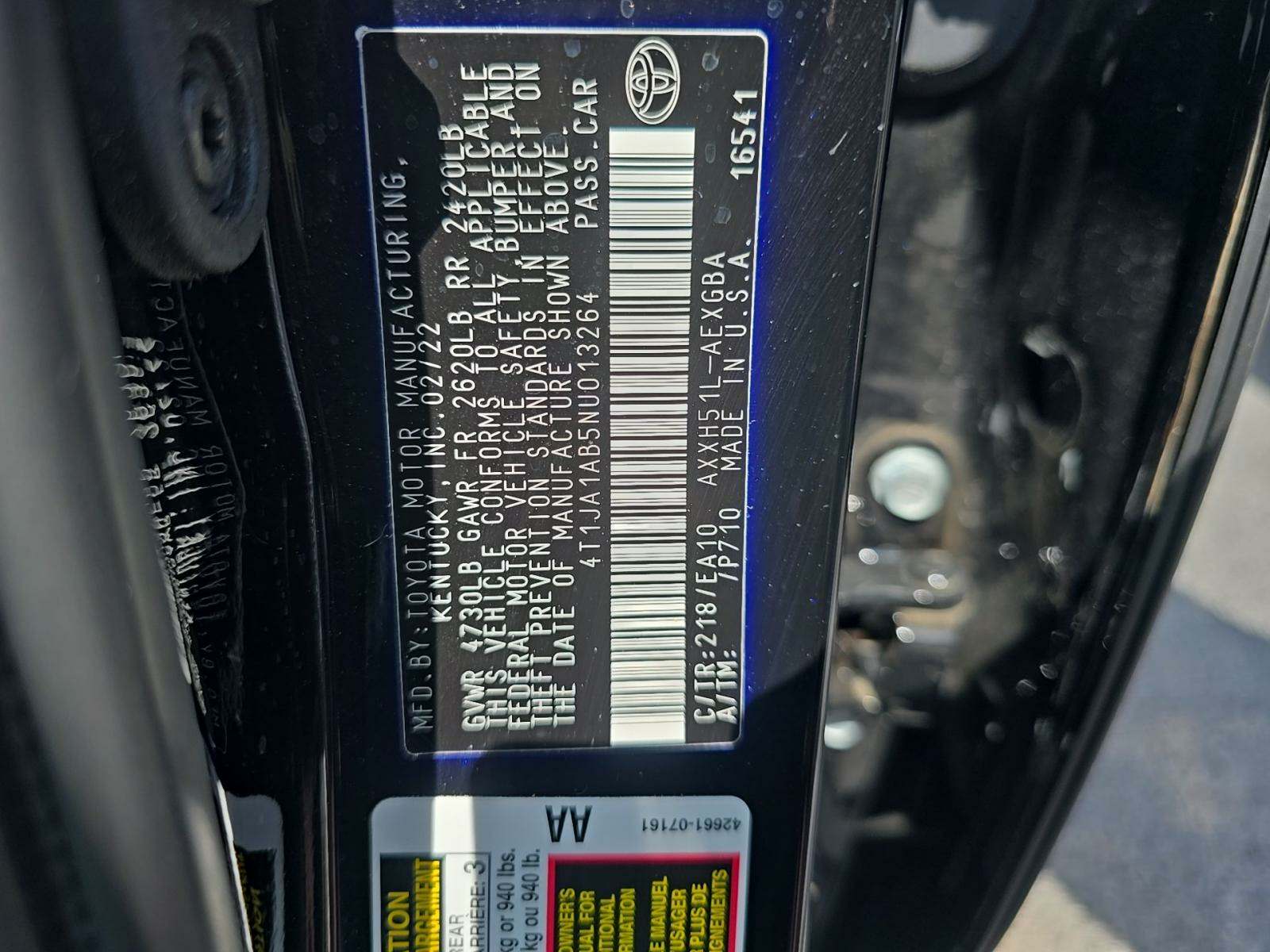 2022 Toyota Avalon Hybrid XLE FWD