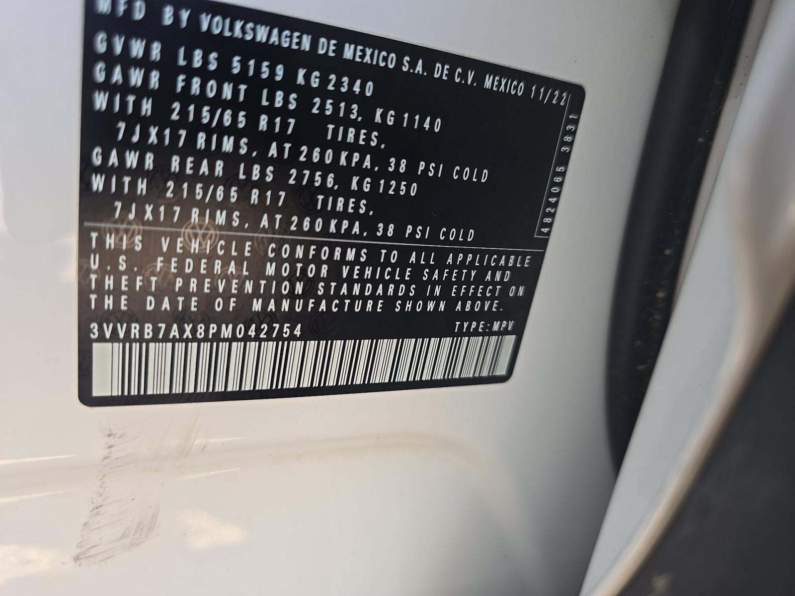 2023 Volkswagen Tiguan 2.0T S FWD