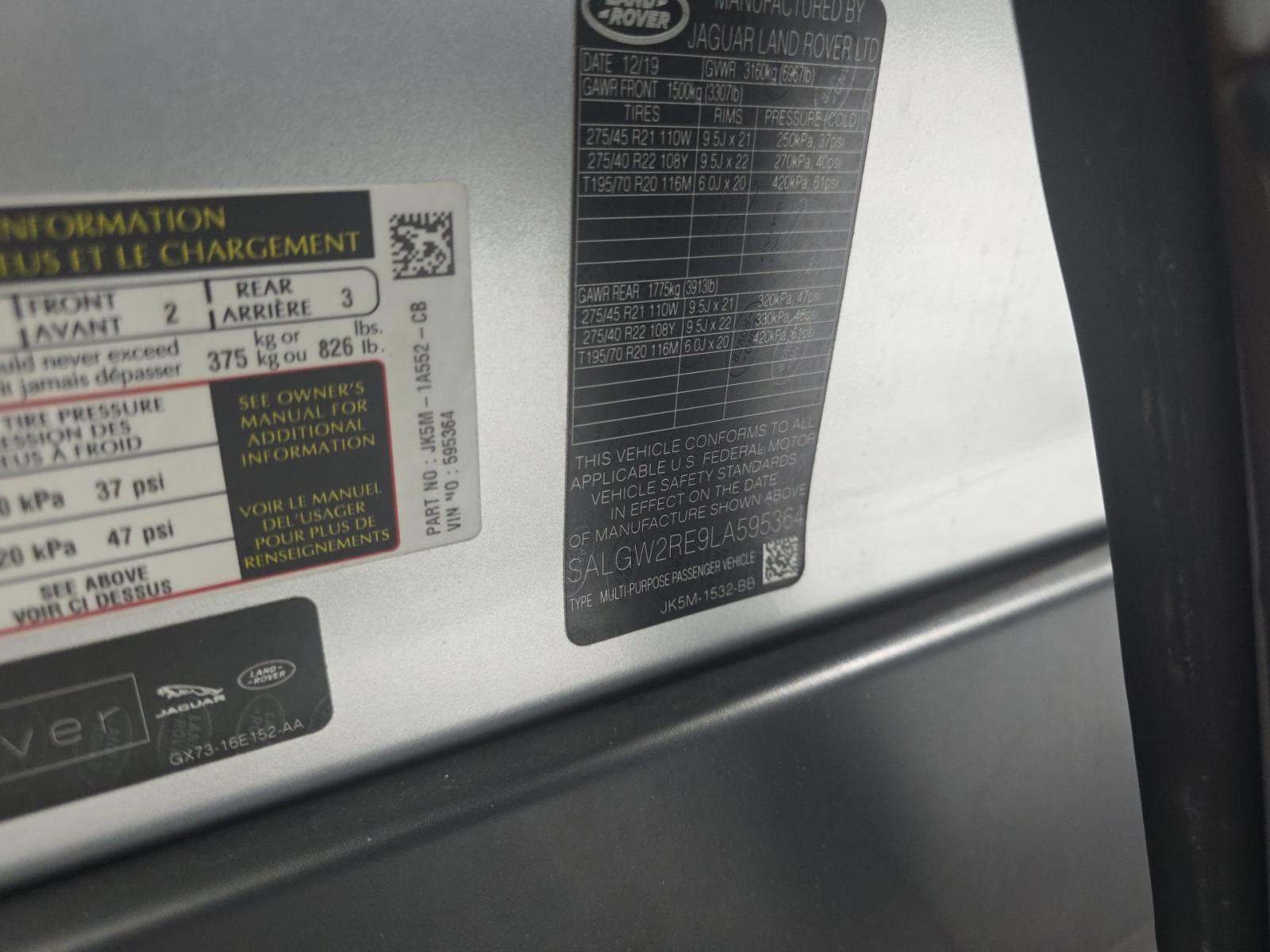 2020 Land Rover Range Rover SVAutobiography Dynamic AWD