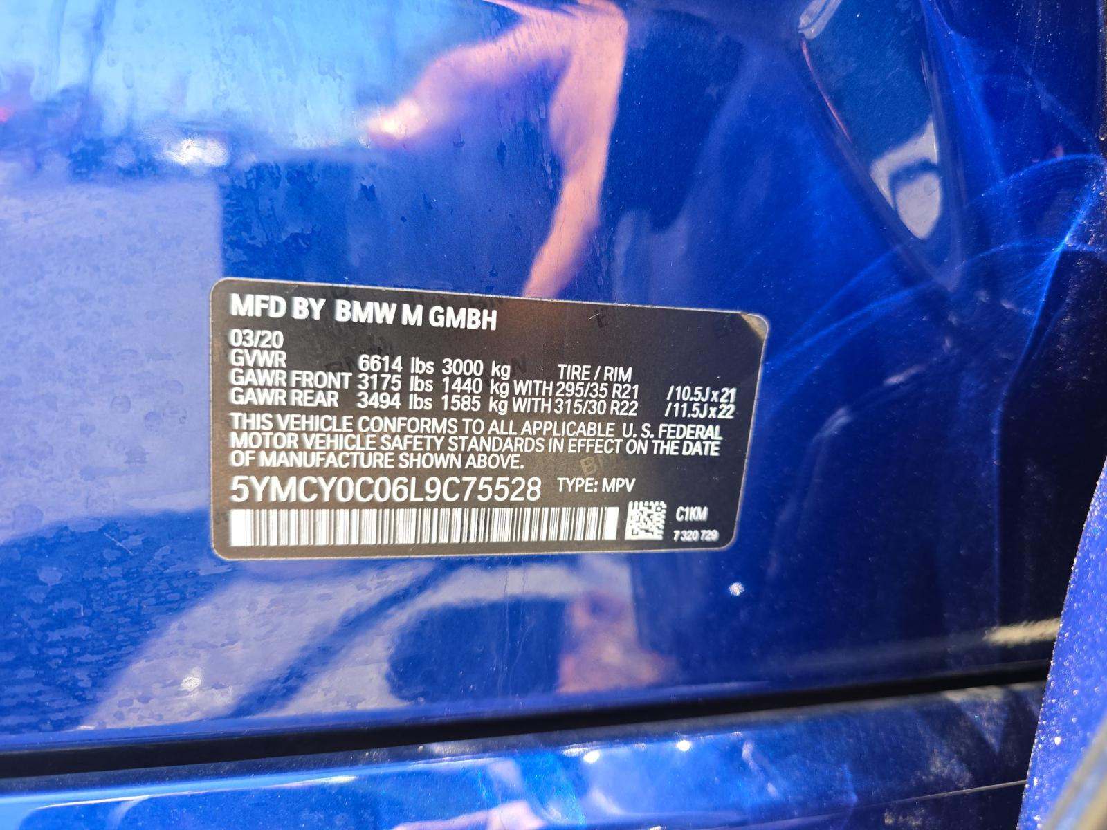 2020 BMW X6 M Competition AWD