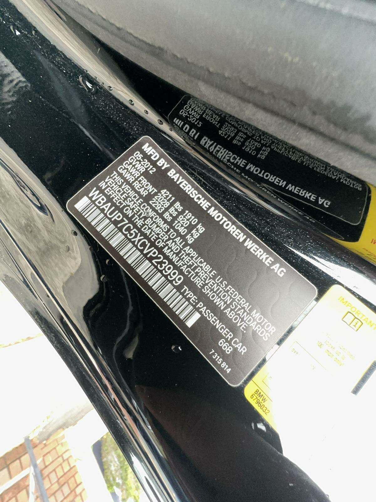 2012 BMW 1 Series 128i RWD