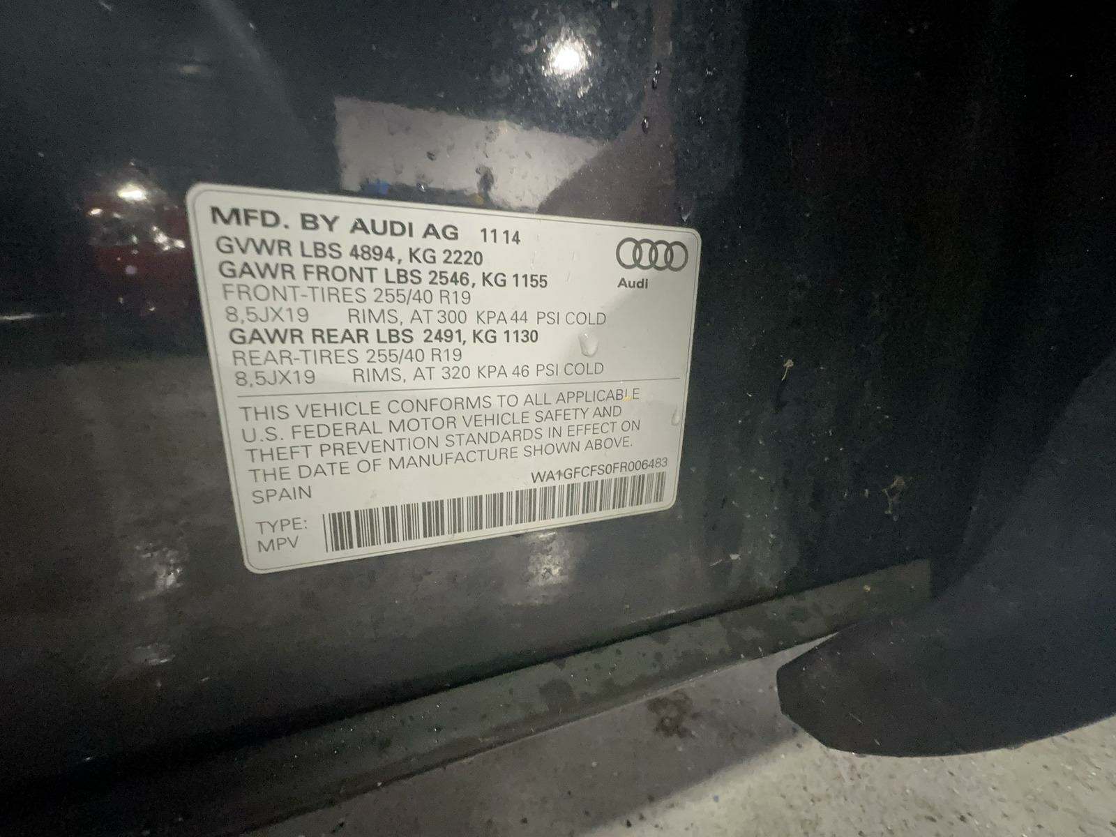 2015 Audi Q3 2.0T Prestige AWD