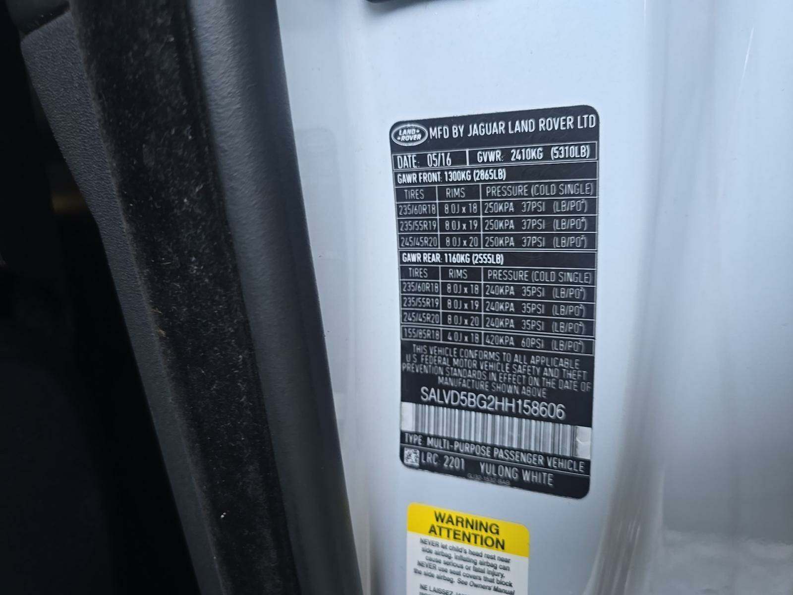 2017 Land Rover Range Rover Evoque HSE Dynamic AWD