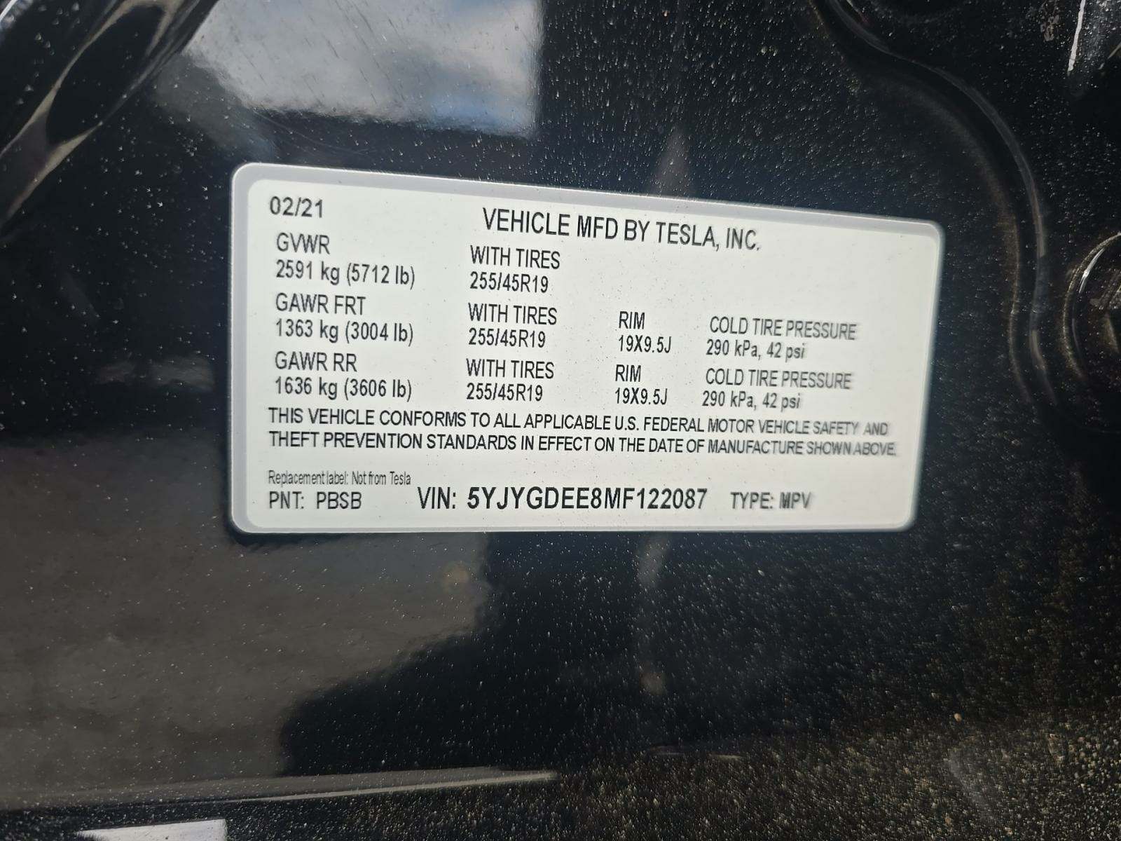 2021 Tesla Model Y Long Range AWD